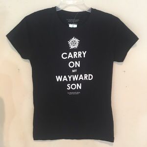 Supernatural TV Show NWT Crew Neck T Shirt Graphic